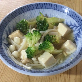 ブロッコリーえのき豆腐の煮物♪